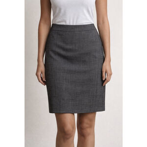 Arthur Levine Brown Houndstooth Pencil Skirt Size 4